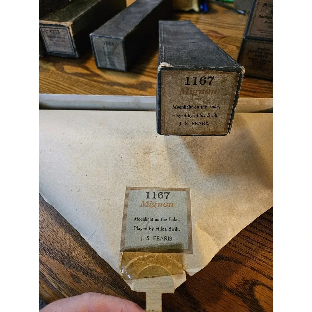 Lot of 2‎ Old MIGNON Player Piano Rolls / Hilda Swift